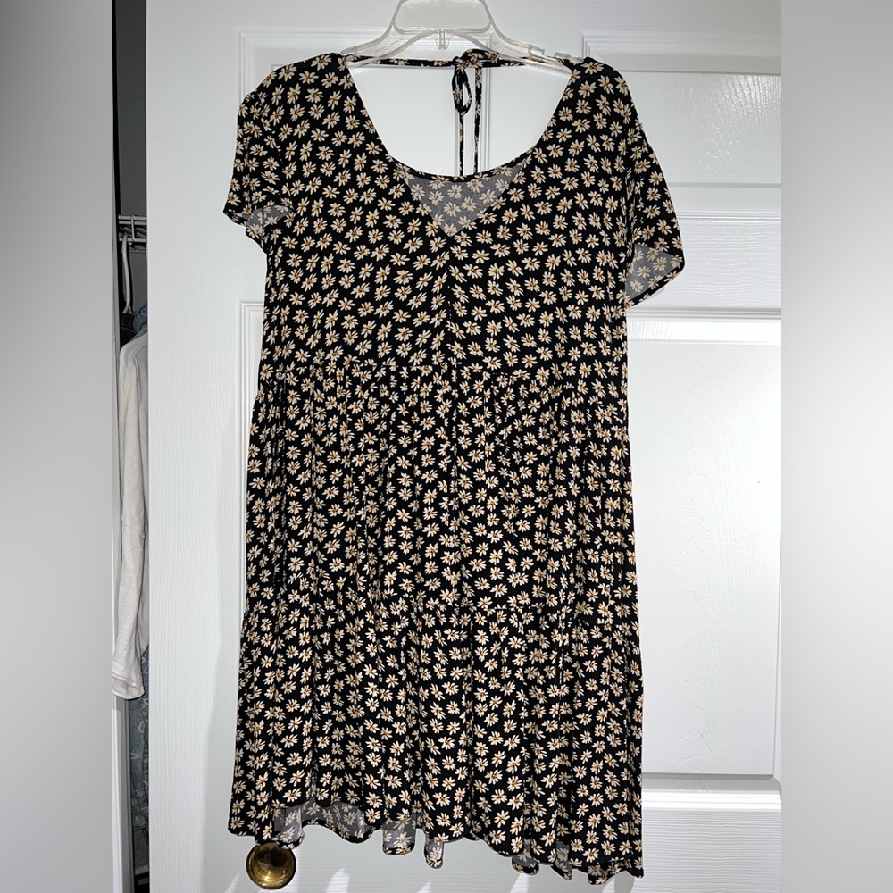 American Eagle floral a-line dress